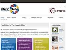 Tablet Screenshot of interim-hub.com
